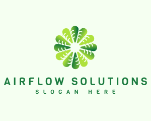 Wind Propeller Airflow logo design