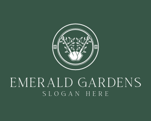 Gardening Vine Shovel logo design