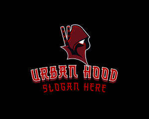 Hood - Ninja Warrior Gamer logo design