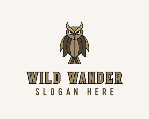 Owl Bird Aviary logo design