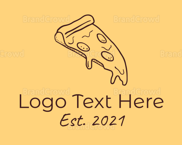 Pizzeria Pizza Slice Logo