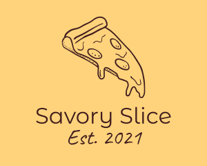 Pizzeria Pizza Slice  logo design