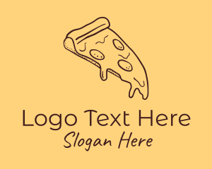 Pizzeria Pizza Slice  Logo