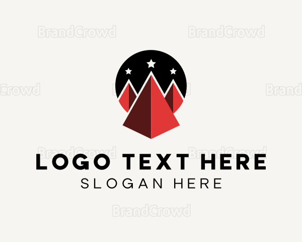 Triangle Pyramid Structure Logo