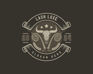 Lash - Bison Whip Ranch logo design