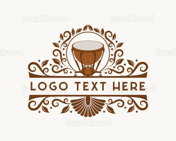 Timpani Musical Drum Logo