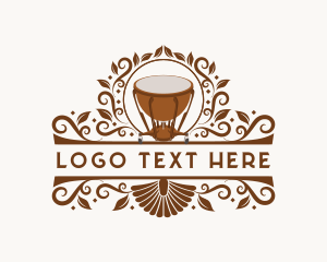 Percussion Instrument - Timpani Musical Drum logo design