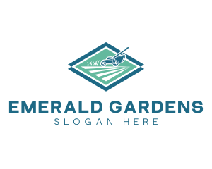 Lawn Mower Landscaping logo design