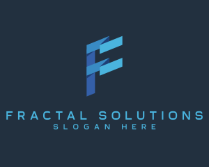 Creative Digital Letter F logo design