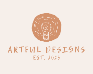 Organic Handmade Candle logo design