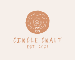 Organic Handmade Candle logo design