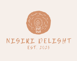 Organic Handmade Candle logo design