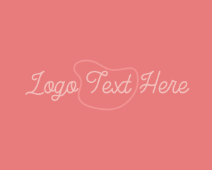 Writer - Beauty Cosmetics Feminine logo design