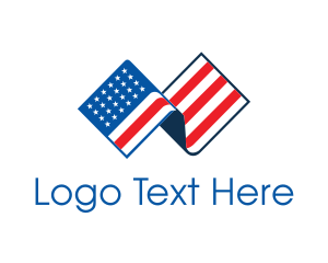 USA American Flag Logo