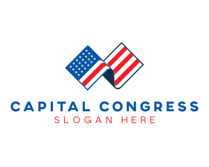 Congress - USA American Flag logo design