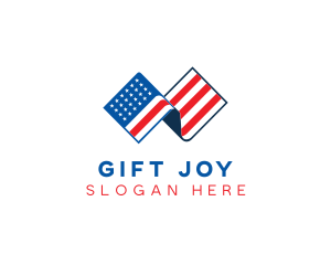 USA American Flag logo design