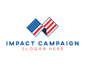 Campaign - USA American Flag logo design