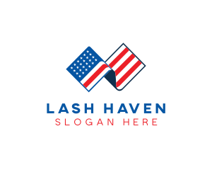 USA American Flag logo design