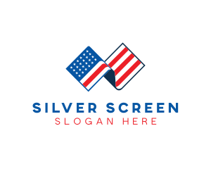 United States - USA American Flag logo design