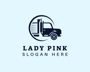 Forwarding - Freight Delivery Truck logo design