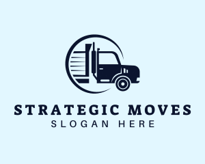 Freight Delivery Truck logo design