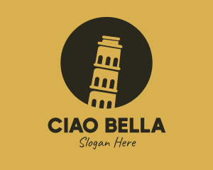 Leaning Tower of Pisa logo design