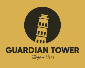 Leaning Tower of Pisa logo design