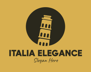 Italy - Leaning Tower of Pisa logo design