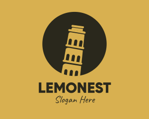 Landmark - Leaning Tower of Pisa logo design
