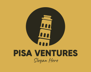 Leaning Tower of Pisa logo design