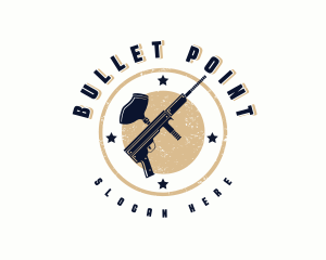 Gun - Paintball Gun Shooting Sports logo design