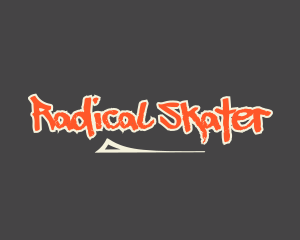 Skater Retro Hipster logo design