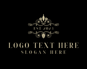 Liqour - Luxury Fine Dining Winery logo design