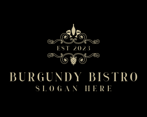 Luxury Fine Dining Winery logo design