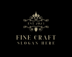 Luxury Fine Dining Winery logo design