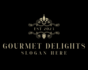 Luxury Fine Dining Winery logo design