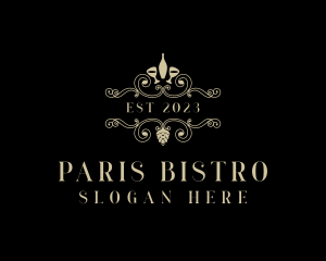 Luxury Fine Dining Winery logo design