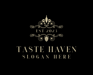 Luxury Fine Dining Winery logo design