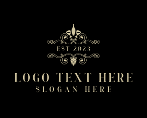 Cuisine - Luxury Fine Dining Winery logo design