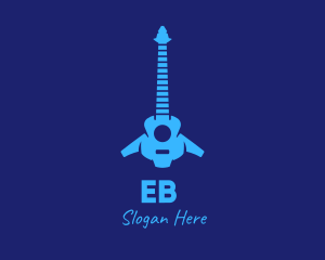 Aeroplane - Blue Guitar Music Tour logo design