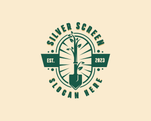 Gardening Shovel Plant Logo