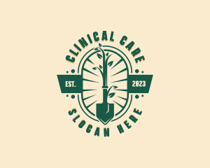 Gardening Shovel Plant logo design