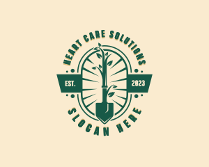 Gardening Shovel Plant logo design