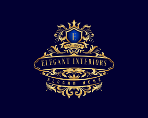 Premium Decorative Crest logo design