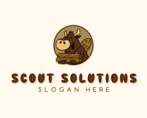 Scout - Wild Boar Camping Firewood logo design