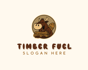 Wild Boar Camping Firewood logo design