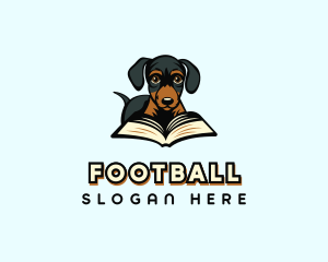 Veterinary - Dachshund Dog Book logo design