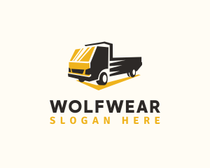 Courier - Automotive Cargo Truck logo design