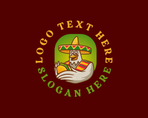 Hat - Mexican Taco Bird logo design