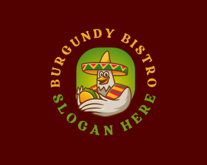 Mexican Taco Bird logo design